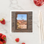 Innenkabine mit Aussicht auf das Feuertal Serviette (Beispiel)