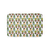 Innenkaktus u. Succulents im Topf-Muster Badematte (Vorderseite)