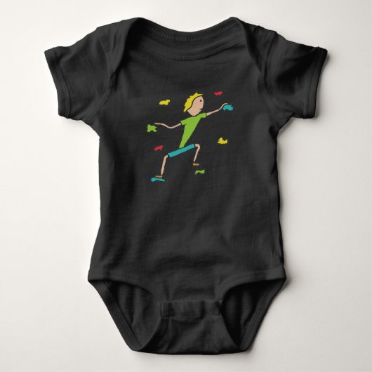Innenklettern Baby Strampler (Vorderseite)