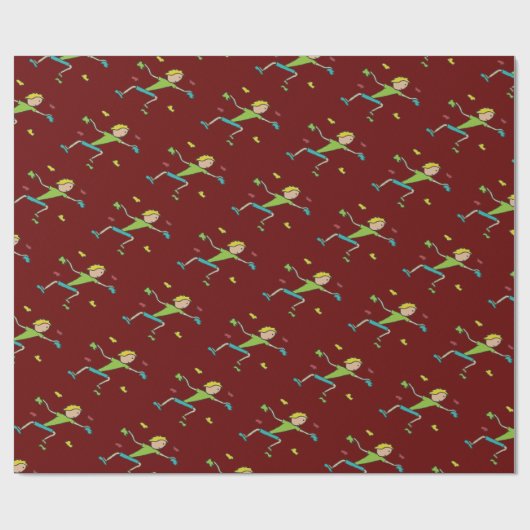 Innenklettern Geschenkpapier (Flach)