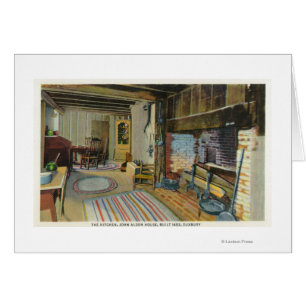 Innenküchen-Ansicht des Hauses Johns Alden