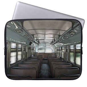 Innenlaptophülse des Retro Busses Laptopschutzhülle