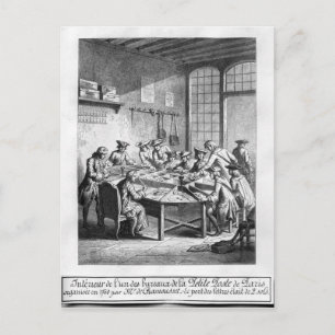 Innenministerium der Kleinpost in Paris Postkarte