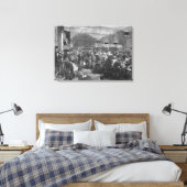 Innenministerium der Post in Paris Leinwanddruck (Insitu (Schlafzimmer))