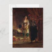 Innenministerium eines Harem in Oran, c.1847 Postkarte (Vorne/Hinten)