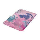 Innenmusik - Blumenkizze Badematte (Schrägansicht)