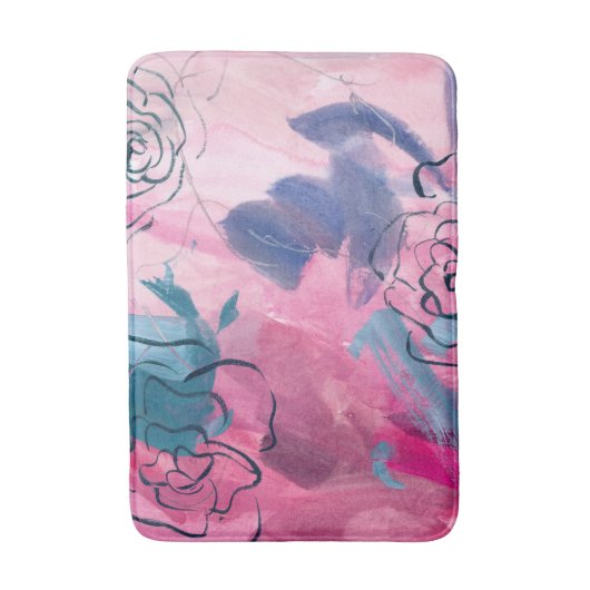 Innenmusik - Blumenkizze Badematte (Vorderseite Vertikal)