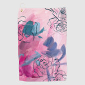 Innenmusik - Blumenkizze Golfhandtuch (Vorderseite)