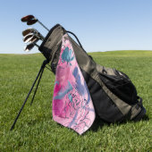 Innenmusik - Blumenkizze Golfhandtuch (Gras)