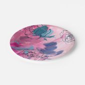 Innenmusik - Blumenkizze Pappteller (Schrägansicht)