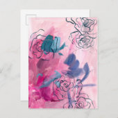 Innenmusik - Blumenkizze Postkarte (Vorne/Hinten)