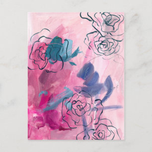 Innenmusik - Blumenkizze Postkarte