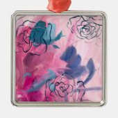 Innenmusik - Blumenskizze Ornament Aus Metall (Vorne)