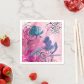 Innenmusik - Blumenskizze Serviette (Beispiel)