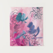 Innenmusik - Blumenskizze Wandteppich (Vorderseite)