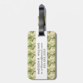 Innenoase | Baumstruktur Muster Gepäckanhänger (Rückseite vertikal)