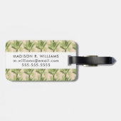 Innenoase | Baumstruktur Muster Gepäckanhänger (Rückseite horizontal)