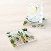 Innenoase Glasuntersetzer (Schrägansicht)