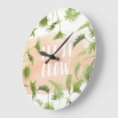 Innenoase | ließ es wachsen große wanduhr (Winkel)