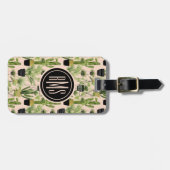 Innenoase | Pflanze Lineup Muster Gepäckanhänger (Vorderseite horizontal)