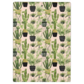 Innenoase | Pflanze Lineup Muster Klemmbrett (Rückseite)