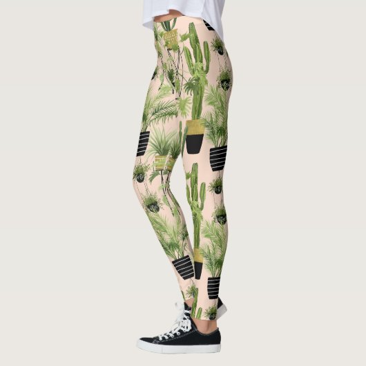 Innenoase | Pflanze Lineup Muster Leggings (Links)
