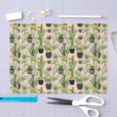 Innenoase | Pflanze Lineup Muster Seidenpapier (Handwerk)