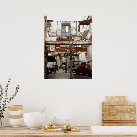 Innenparkplatz Poster (Küche)