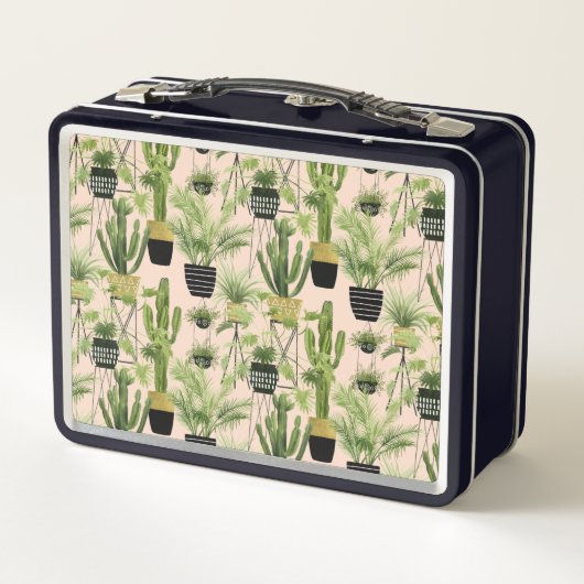 InnenPflanzen-Anordnungs-Muster der oasen-| Metall Brotdose (Rückseite)