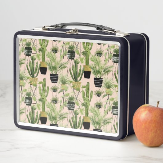 InnenPflanzen-Anordnungs-Muster der oasen-| Metall Brotdose (Beispiel)