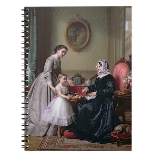 Innenraum "an den Kastanien" Wimbledon, Großmutter Notizblock (Vorderseite)