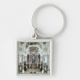 Innenraum der Benediktinerabteikirche Schlüsselanhänger