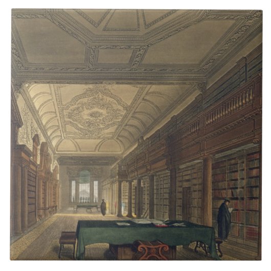 Innenraum der Bibliothek von Christus-Kirche, Fliese (Vorderseite)