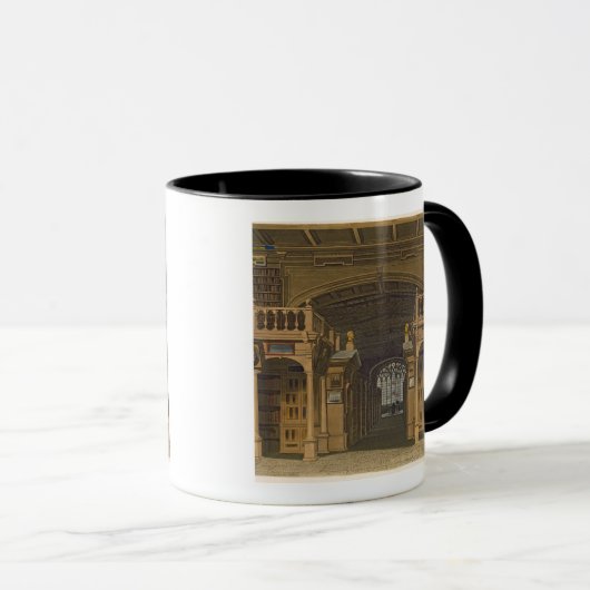 Innenraum der Bodleian Bibliothek, Illustration Tasse (VorderseiteRechts)