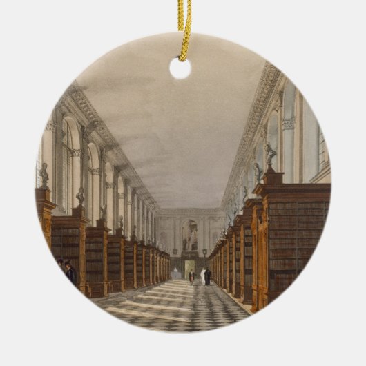 Innenraum der Dreiheits-Uni-Bibliothek, Cambridge, Keramikornament (Vorne)