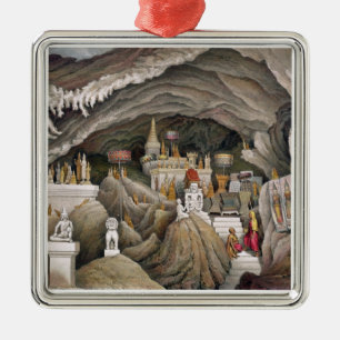 Innenraum der Grotte von Nam Hou, Laos, von 'Atl Silbernes Ornament