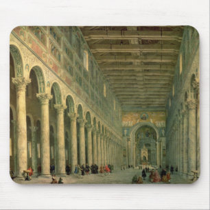 Innenraum der Kirche von San Paolo Fuori Le Mousepad