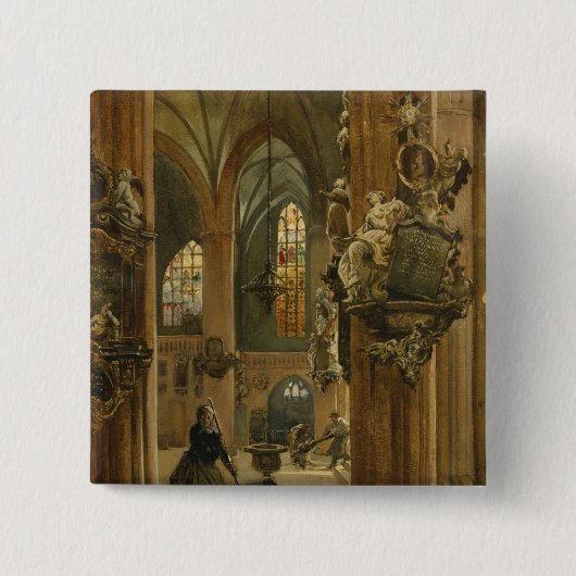 Innenraum der Kirche von Sankt Nikolaus, Berlin Button (Vorderseite)