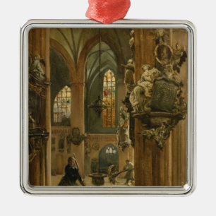 Innenraum der Kirche von Sankt Nikolaus, Berlin Silbernes Ornament