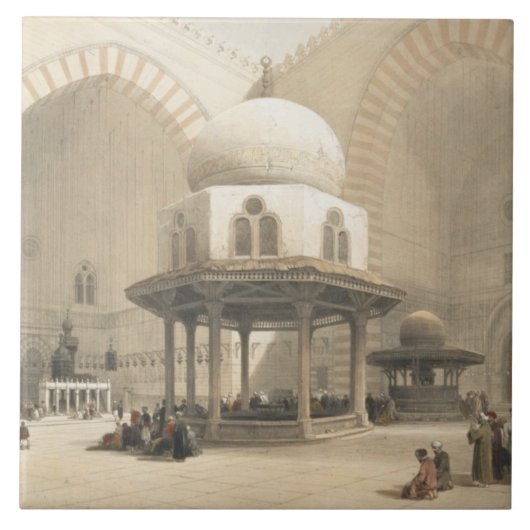 Innenraum der Moschee des Sultans-EL Ghoree, Ca Fliese (Vorderseite)