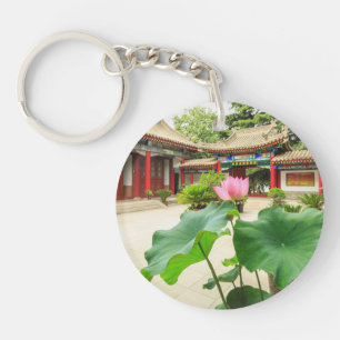 Innenraum der Pagode in China Schlüsselanhänger