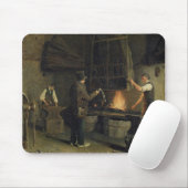 Innenraum der Schmiede, 1837 Mousepad (Mit Mouse)