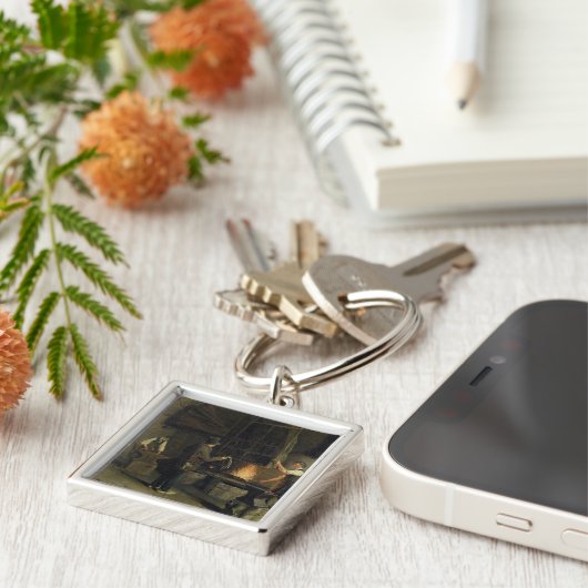 Innenraum der Schmiede, 1837 Schlüsselanhänger (Seite)