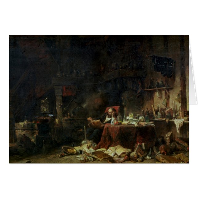 Innenraum der Studie eines Alchemisten (Vorderseite (Horizontal))