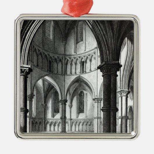 Innenraum der Tempel-Kirche Silbernes Ornament (Vorne)