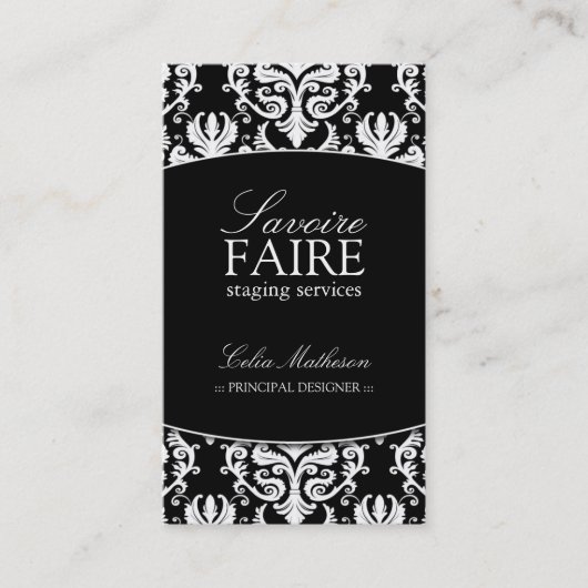 Innenraum, der Visitenkarten entwirft Visitenkarte (Vorderseite)