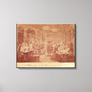 Innenraum des Cafés Manouri, c.1775 Leinwanddruck