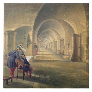 Innenraum des Forts Nicholas, Platte von 'Seat von Fliese