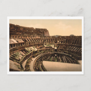 Innenraum des Kolosseums, Rom, Italien Postkarte