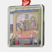 Innenraum des Königs Persiens Palastes Silbernes Ornament (Links)